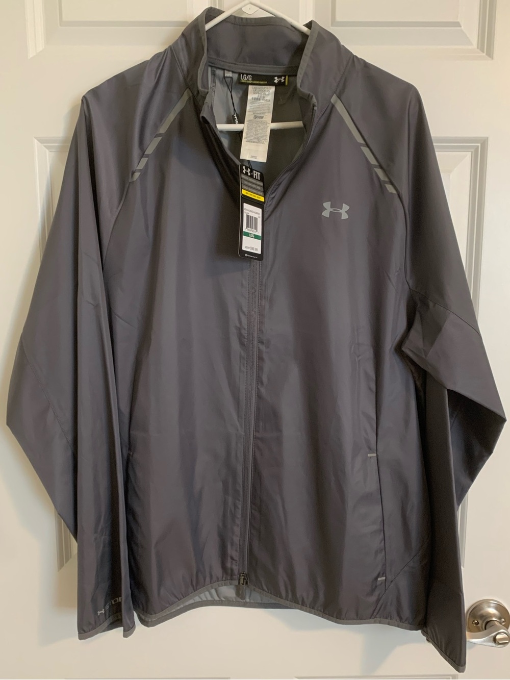 Under Armour Storm 3.0 Running Windbreaker Jacket Reflective Details Large NWT